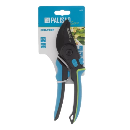 Секатор прямого реза Palisad, 225 мм, регулировка захвата, трехкомпонентные рукоятки, Luxe 604795 купить в Губкинске