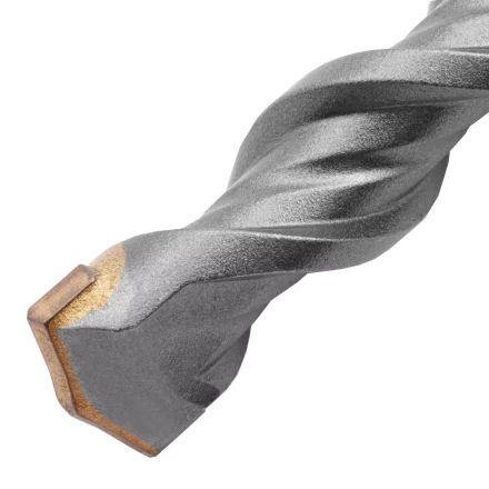 Бур по бетону Denzel, 16 x 210 мм,двойная спираль, три пылеотводящие кромки, 705037 купить в Губкинске