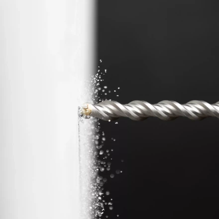 Бур по бетону Denzel, 16 x 210 мм,двойная спираль, три пылеотводящие кромки, 705037 купить в Губкинске