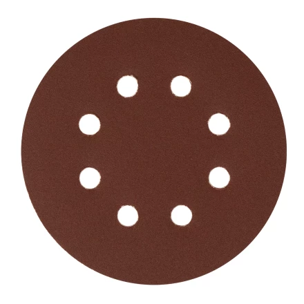 Круг абразивный на ворсовой подложке под &quot;липучку&quot;, перфорированный, P 180, 125 мм, 5 шт Сибртех 738087 купить в Губкинске