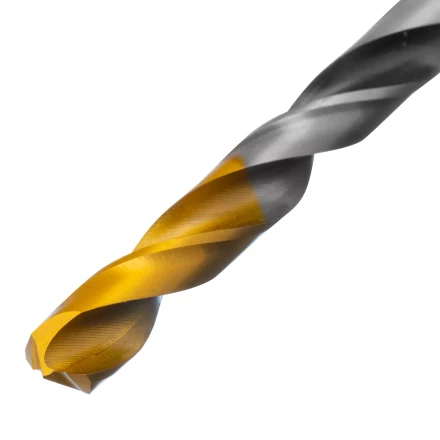 Сверло спиральное по металлу Denzel 7,0 x 109мм, Р6М5, Golden Tip, многогранная заточка 718280 купить в Губкинске