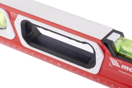 Уровень алюминиевый магнитный 800 мм с зеркальным глазком MATRIX 2 компонентные рукоятки артикул 34732 купить в Губкинске