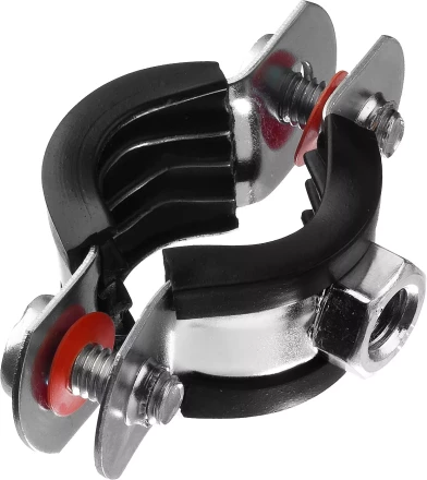 Хомут трубный с гайкой, оцинкованный, 1/2&quot;, 10шт, ЗУБР Мастер 37850-20-24 37850-20-24 купить в Губкинске