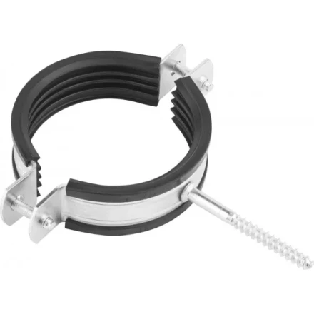 ЗУБР. Хомут трубный оцинкованный, с шурупом, 2 1/2&quot;, 100шт 37854-73-82-100 купить в Губкинске