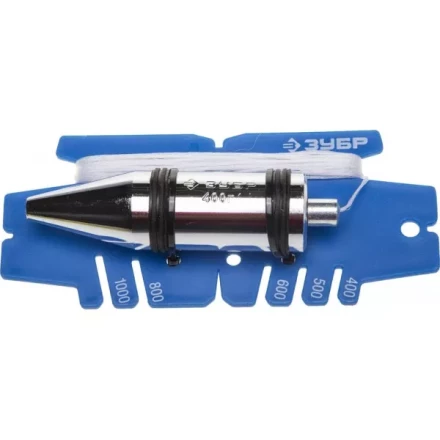 Отвес ЗУБР "ЭКСПЕРТ" строительный в пластмассовом чехле, 400гр 06347-40 купить в Губкинске