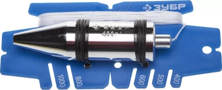 Отвес ЗУБР "ЭКСПЕРТ" строительный в пластмассовом чехле, 400гр 06347-40 купить в Губкинске