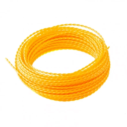 Леска для триммера овальная витая 2,0 мм х 15 м блистер Россия Denzel 96136 купить в Губкинске