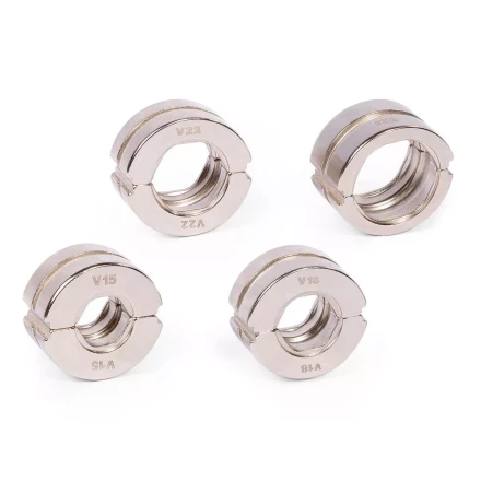 Набор матриц КВТ V (15–28 мм) для опрессовки фитингов из меди и нержавеющей стали (89623) купить в Губкинске