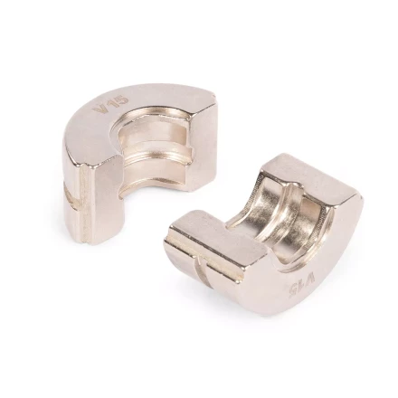 Набор матриц КВТ V (15–28 мм) для опрессовки фитингов из меди и нержавеющей стали (89623) купить в Губкинске