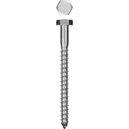 Шурупы ЗУБР &quot;МАСТЕР&quot; с шестигранной головкой, оцинкованные, 8x70мм, 60шт 4-300451-08-070 купить в Губкинске