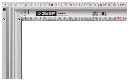 ЗУБР 250 мм, жесткий столярный угольник, Профессионал (34392-25) купить в Губкинске