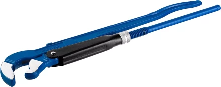 Ключ трубный рычажный ЗУБР &quot;ПРОФЕССИОНАЛ&quot;, тип &quot;S&quot;, изогнутые губки для труднодоступных мест, цельнокованный, Сr-V,  № 3, 2&quot; 27336-3_z01 купить в Губкинске