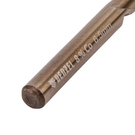 Сверло по металлу, 6,5 мм, HSS Co-8%// Denzel 71446 купить в Губкинске