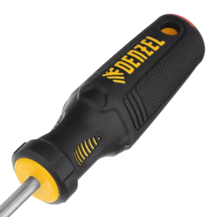Отвертка PH2х200 мм, CrV, трехкомпонентная рукоятка Denzel 12182 купить в Губкинске