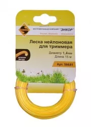 Леска нейл. для трим.,ф1,4ммх15м, звез Энкор 1/20 56651