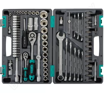 Набор инструментов 82 предмета 12 гранные головки STELS 14117 купить в Губкинске