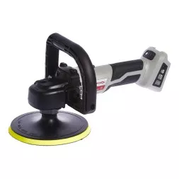 Угловая полировальная машина с бесщеточным (вентильным) двигателем ИНТЕРСКОЛ УПМ-180/18ВЭ аккумуляторная Li-ion АПИ (картон, без аккум. и ЗУ)