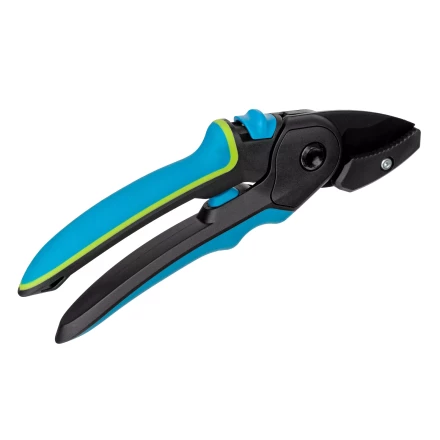 Секатор с наковальней Palisad, 220 мм, регулировка захвата, трехкомпонентные рукоятки, Luxe, 604805 купить в Губкинске