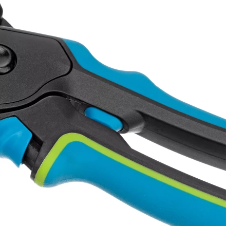 Секатор с наковальней Palisad, 220 мм, регулировка захвата, трехкомпонентные рукоятки, Luxe, 604805 купить в Губкинске