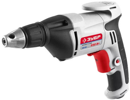 Шуруповерт ЗУБР сетевой,макс. диаметр крепежа 6мм,магнитный держатель,ремешок,0-4500об/мин,патрон HEX 1/4&quot;,550Вт ЗСШ-550 купить в Губкинске