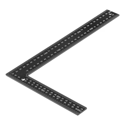 Угольник, 200 х 300 мм, алюминиевый, лазерная гравировка Denzel 32392 купить в Губкинске