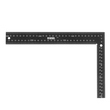 Угольник, 200 х 300 мм, алюминиевый, лазерная гравировка Denzel 32392 купить в Губкинске