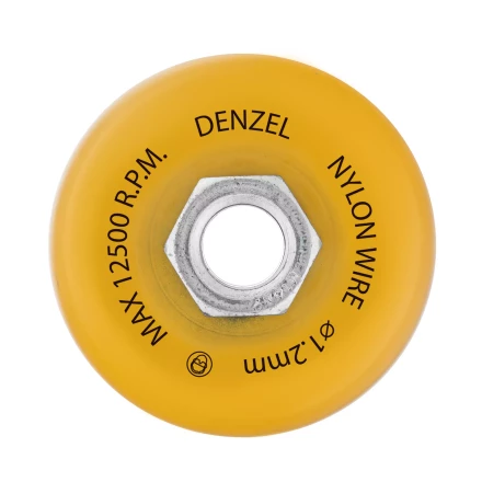 Щетка для УШМ, 75 мм, Чашка, нейлоновая щетина, М14, Denzel 74465 купить в Губкинске