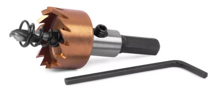 HSS-TiN коронка MESSER  22мм с центр. сверлом и толкающей пружиной для  лист. материала  до 2 мм ц/х купить в Губкинске