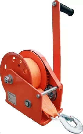 Лебедка ручная с тормозом BHW 2600 лента купить в Губкинске