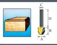 Фреза для прямого и наклонного фрезерования Makita D-10659 купить в Губкинске