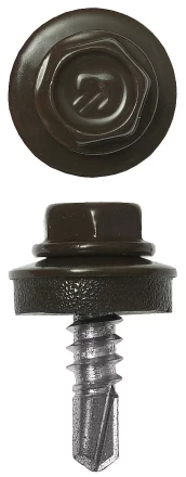 Саморезы ЗУБР окраш., RAL 8028 земел.-коричн., для крепл. кров. матер. к металл. констр., 5.5x25мм, 1800шт 4-300310-55-025-8028 купить в Губкинске