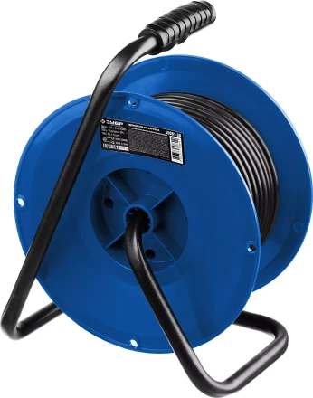 Удлинитель на катушке &quot;ПВС 315&quot;, 40 м, 3500 Вт, 4 гнезда, IP44, ПВС 3х1,5 кв мм, ЗУБР 55081-40 купить в Губкинске