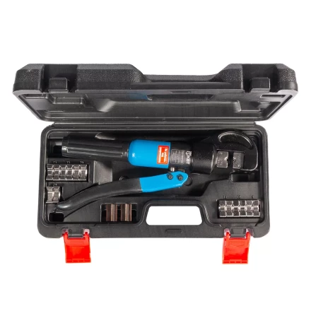 Пресс гидравлический ручной КВТ ПГР-70БР для опрессовки наконечников до 70 мм и резки болтов  до 12 мм (91807) купить в Губкинске