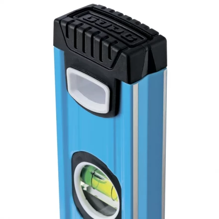 Уровень алюминиевый 1200 мм профиль 1.6 мм фрезерованный ударопрочные заглушки 3 глазка БАРС 34428 купить в Губкинске