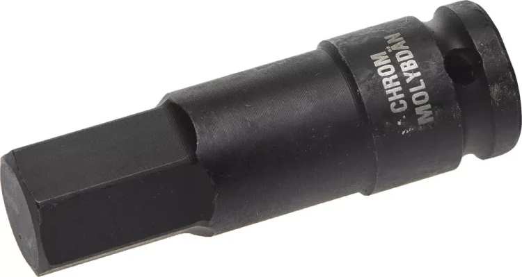 Торцовая головка KRAFTOOL "INDUSTRIE QUALITAT" ударная (1/2"), HEX, Cr-Mo, фосфатированная, H19 27950-19_z01 купить в Губкинске