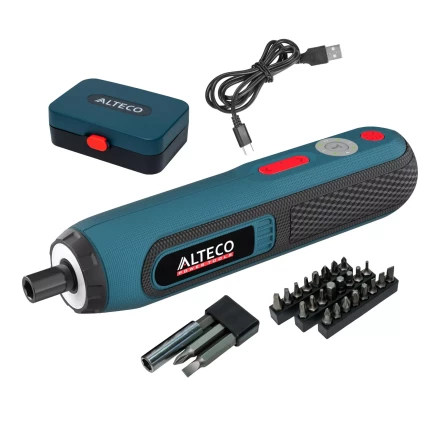 Аккумуляторная отвертка прямая ALTECO CSD 4V T 67507 купить в Губкинске