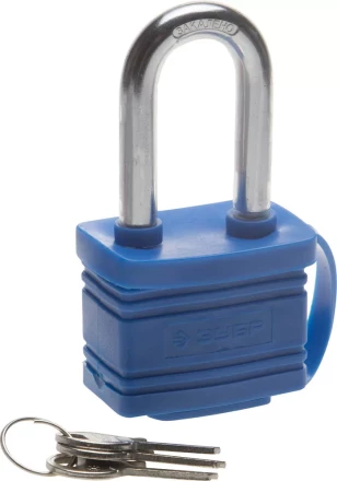 Замок ЗУБР &quot;ЭКСПЕРТ&quot; навесной всепогодный, удлиненная дужка, 50мм 37212-50_z01 купить в Губкинске