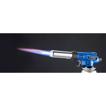 ЗУБР ГП-500, 1300°C, увеличенный выход пламени, газовая горелка с пьезоподжигом на баллон с цанговым соединением, Профессионал (55552) купить в Губкинске