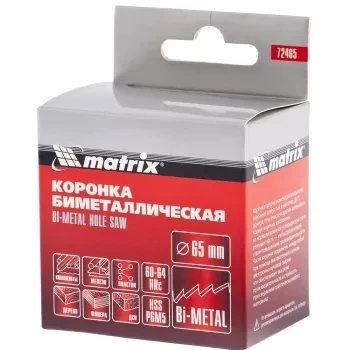 Коронка BIMETAL 65 мм MATRIX 72465 купить в Губкинске