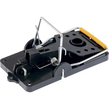 Мышеловка-крысоловка пластиковая открытая металлический механизм большая 140х75 мм СИБРТЕХ 94123 купить в Губкинске