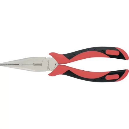 Длинногубцы GRAND 160 мм прямые никелированные двухкомпонентные рукоятки MTX 171369 купить в Губкинске