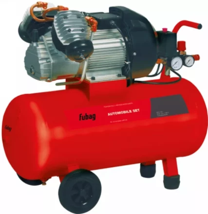 Компрессор масляный поршневой прямой привод Automobile Set VD 32/50 + 9 предметов Fubag купить в Губкинске