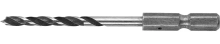 ЗУБР &quot;ЭКСПЕРТ&quot;. Сверло по дереву, М-образная заточка, шестигранный хвостовик 1/4&quot;, 4х70мм 29423-070-04 купить в Губкинске