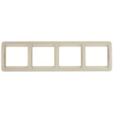 Панель СВЕТОЗАР "ГАММА" четверная горизонтальная, цвет бежевый SV-54150-B купить в Губкинске