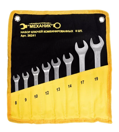 Набор ключей комбинированных 8 шт. чехол Энкор 26241 купить в Губкинске