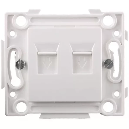 Розетка СВЕТОЗАР телефонная, 2 гнезда SV-55245-2 купить в Губкинске