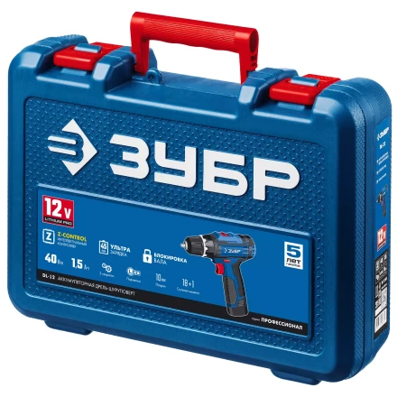 Дрель-шуруповерт 2 АКБ DL-12 A5 серия ПРОФЕССИОНАЛ купить в Губкинске