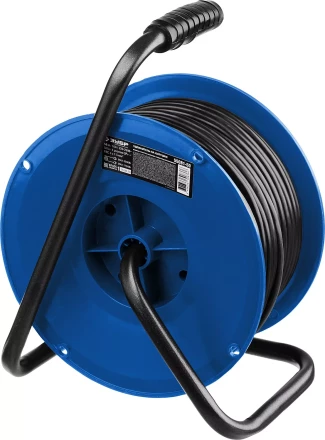 Удлинитель на катушке &quot;ПВС 315&quot;, 50 м, 3500 Вт, 4 гнезда, IP44, ПВС 3х1,5 кв мм, ЗУБР 55081-50 купить в Губкинске