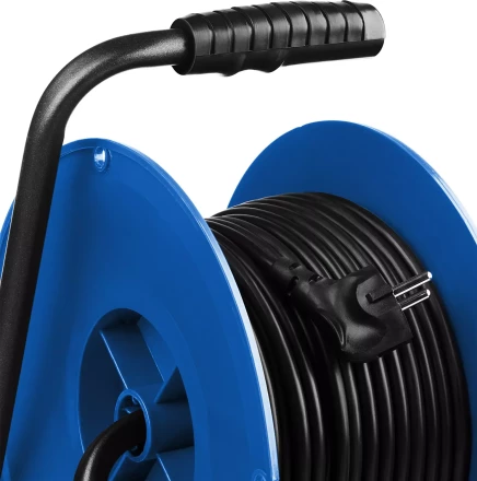 Удлинитель на катушке &quot;ПВС 315&quot;, 50 м, 3500 Вт, 4 гнезда, IP44, ПВС 3х1,5 кв мм, ЗУБР 55081-50 купить в Губкинске