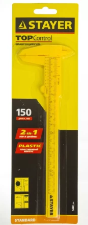 Штангенциркуль STAYER &quot;STANDARD&quot; пластмассовый, 150 мм 3440_z01 купить в Губкинске